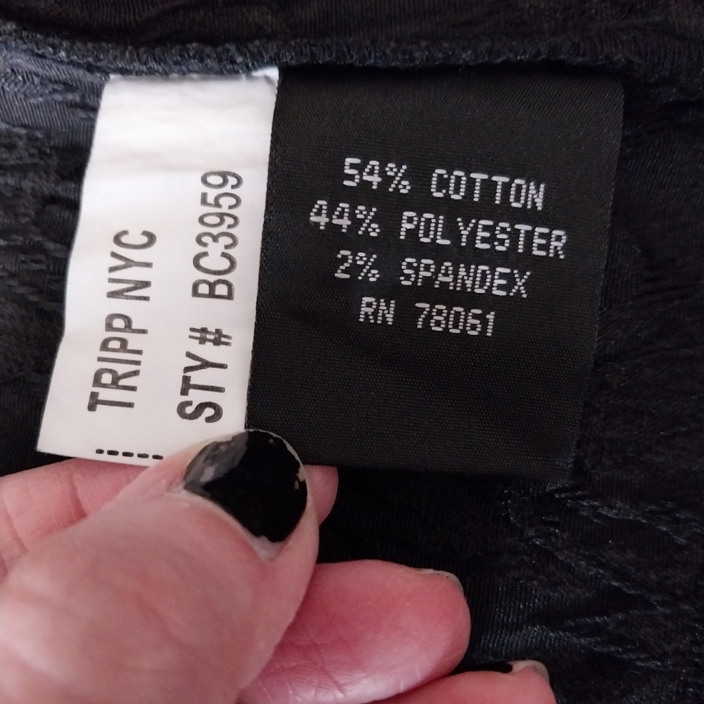 Vintage Y2K Tripp nyc black brocade corset lace-up victorian vampire jacket - Picture 11 of 12